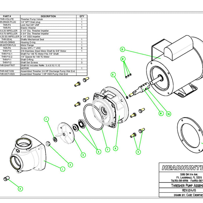 Thresher Exploded View