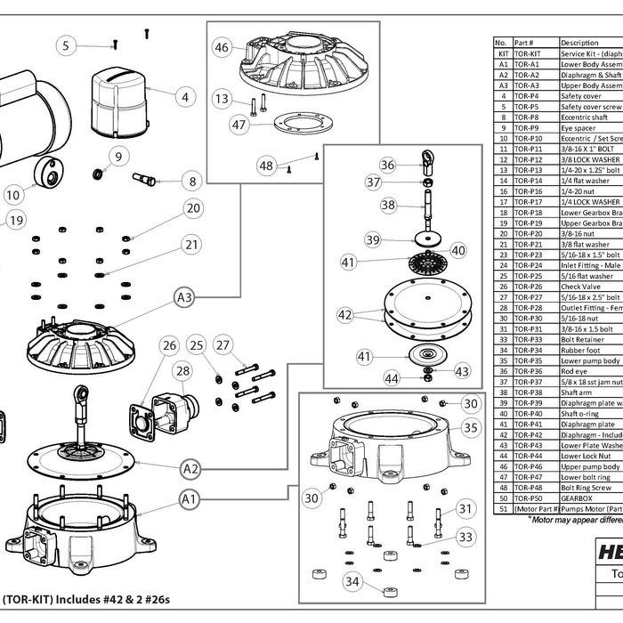 Tortuga Exploded View