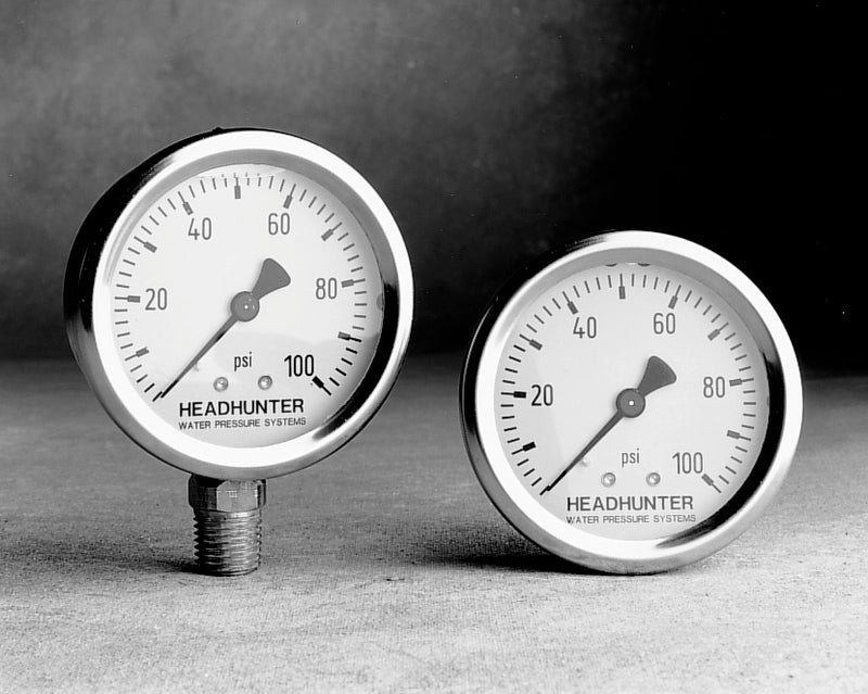 STAINLESS STEEL PRESSURE GAUGE, OIL FILLED,